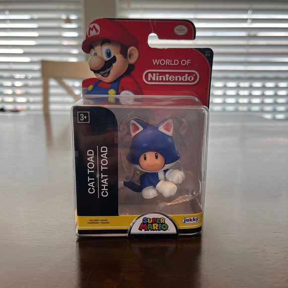 The World of Mario Super Nintendo Cat Toad Figurine - Picture 1 of 6